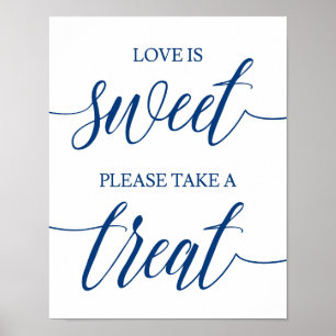 Poster Tome Um Marinho De Sinal De Casamento De Tratament