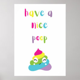 Poster Tome uma boa cocó