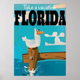 Pôster Tome umas férias - cartaz das viagens vintage de