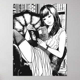 Poster Tomie Junji Ito Reading