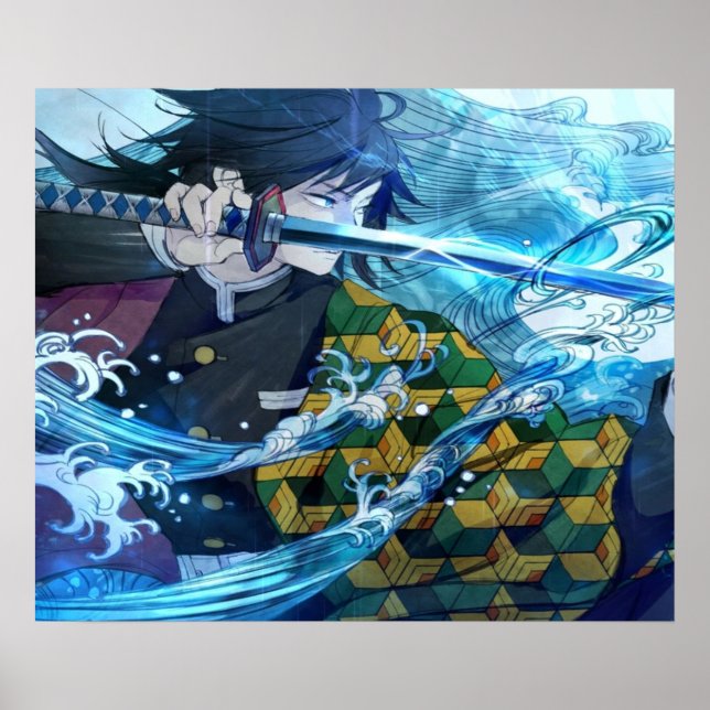 Poster tomioka giyuu demon (Frente)