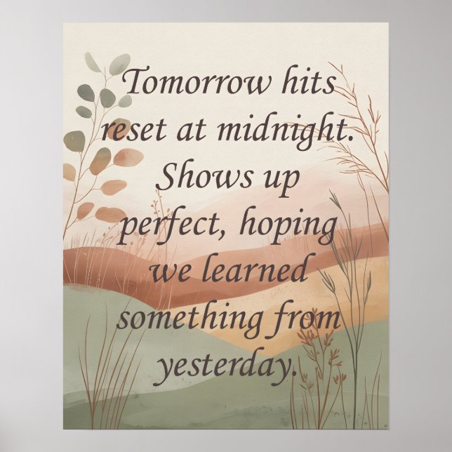 Poster Tomorrows (Frente)