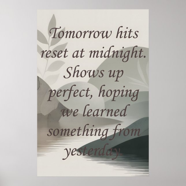 Poster Tomorrows (Frente)