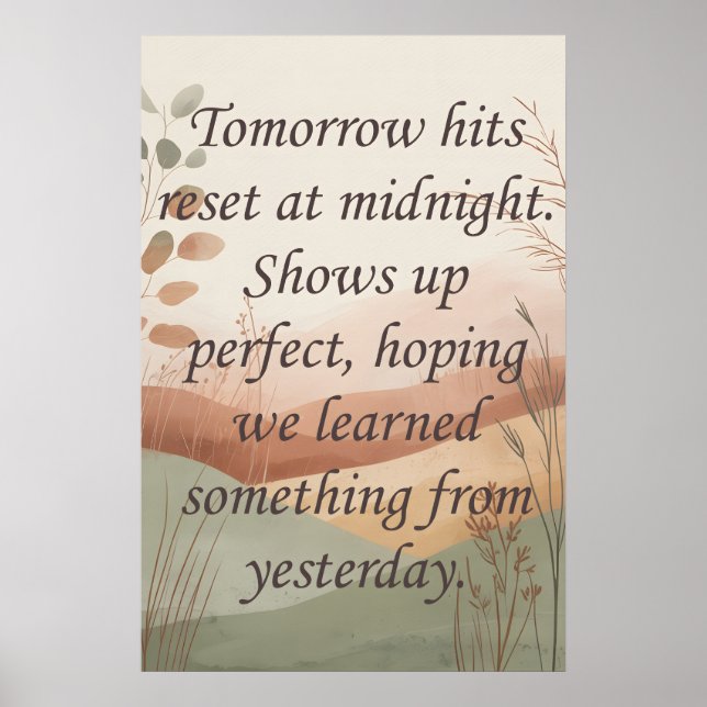 Poster Tomorrows (Frente)