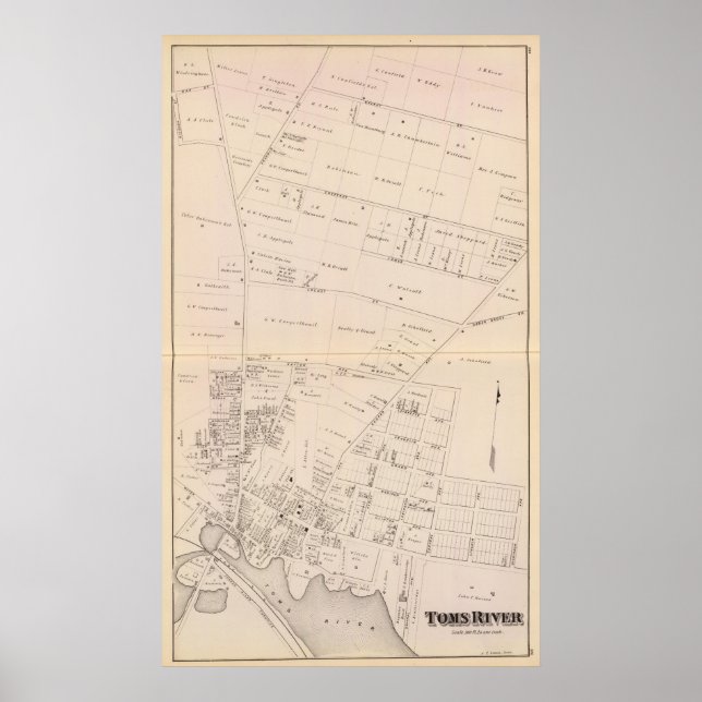 Pôster Toms River New Jersey (Frente)