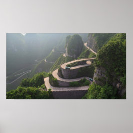 Poster Tongtian Highway Zhangjiajie China