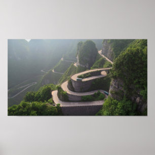 Poster Tongtian Highway Zhangjiajie China