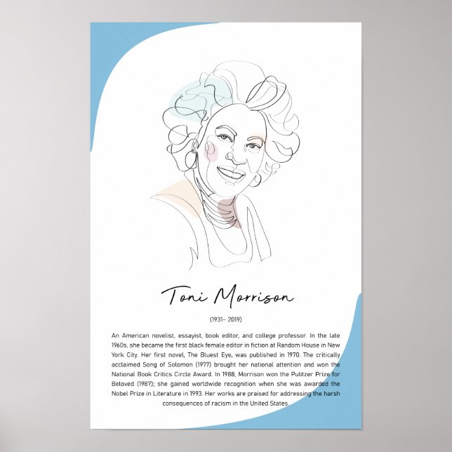 Poster Toni Morrison (Frente)