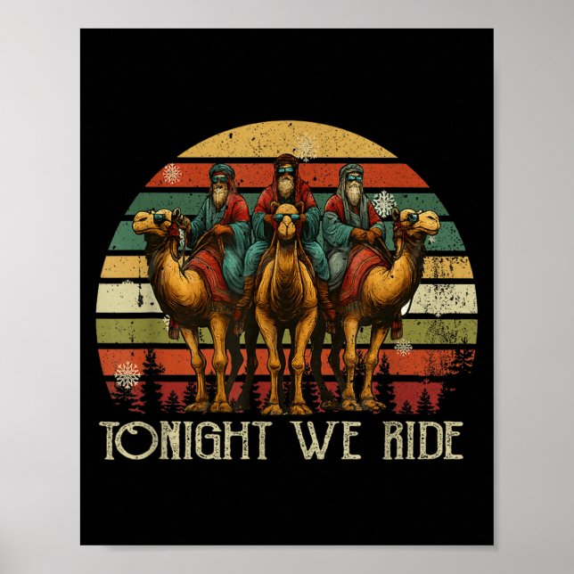Poster Tonight We Ride Christmas, 3 Wise Men, Christian C (Frente)