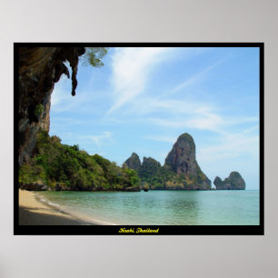 Pôster Tonsai Beach-Railay Beach Krabi Thailand Print