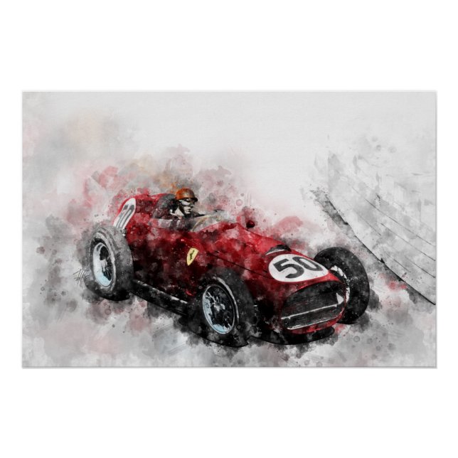 Pôster Tony Brooks Ferrari (Frente)