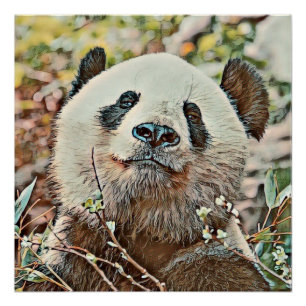 Pôster toony panda