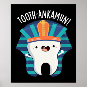 Poster Tooth tornozelo Engraçado Arma Escuro BG