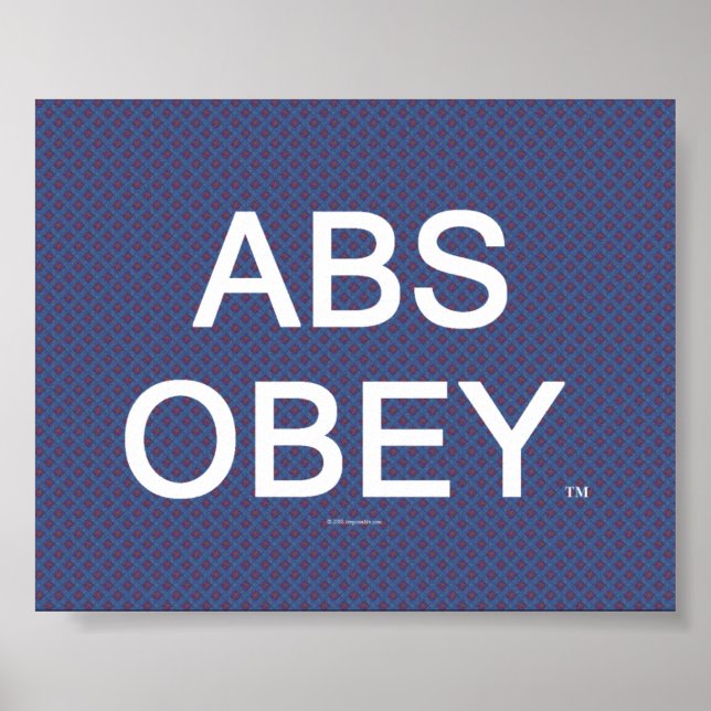 Pôster TOP Abs Obey (Frente)