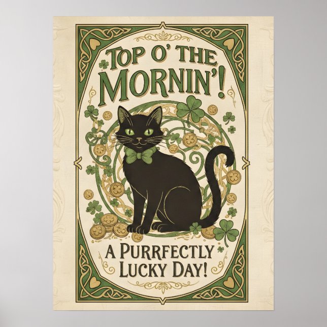 Poster Top O' The Mornin'! St. Patrick's Day (Frente)