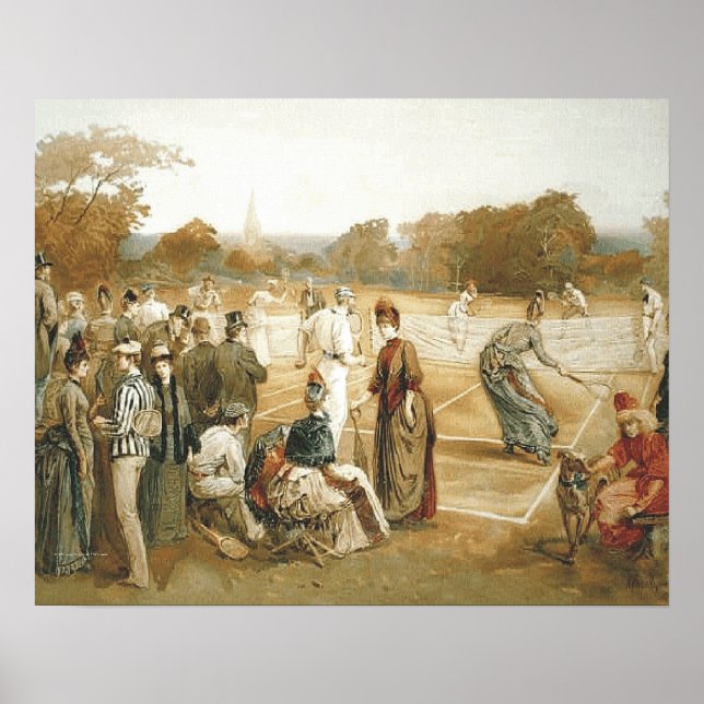 Pôster TOP Tennis Old School (Frente)