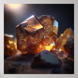 Poster Topaz Gemstone, Detalhe Macro