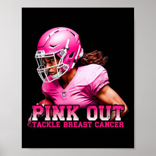 Poster Tópico rosa para combater a conscientização do Can