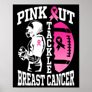 Poster Tópico rosa para combater a conscientização do Can