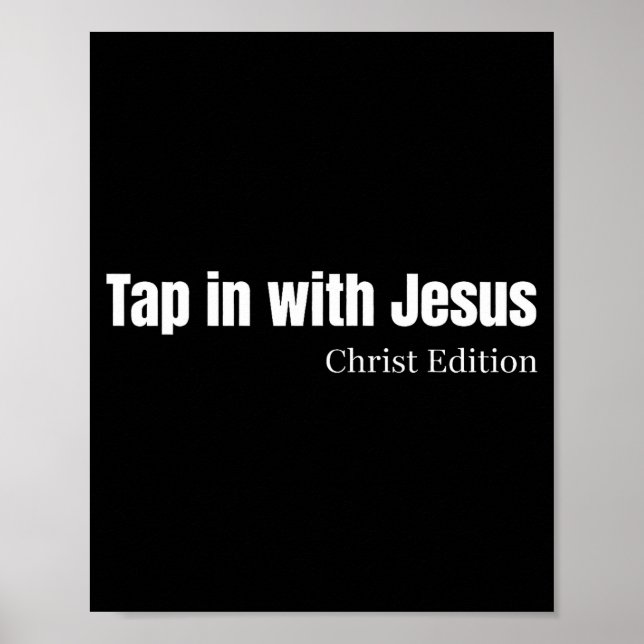 Poster Toque Com a Edição de Jesus Cristo Fé Cristã Q (Frente)