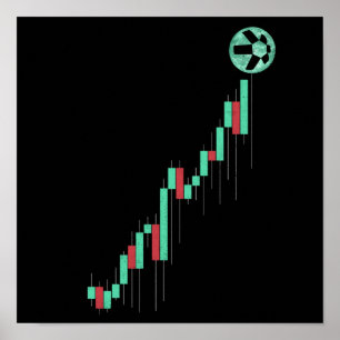 Poster Toque de Criptografia de Negociação de Moedas QN