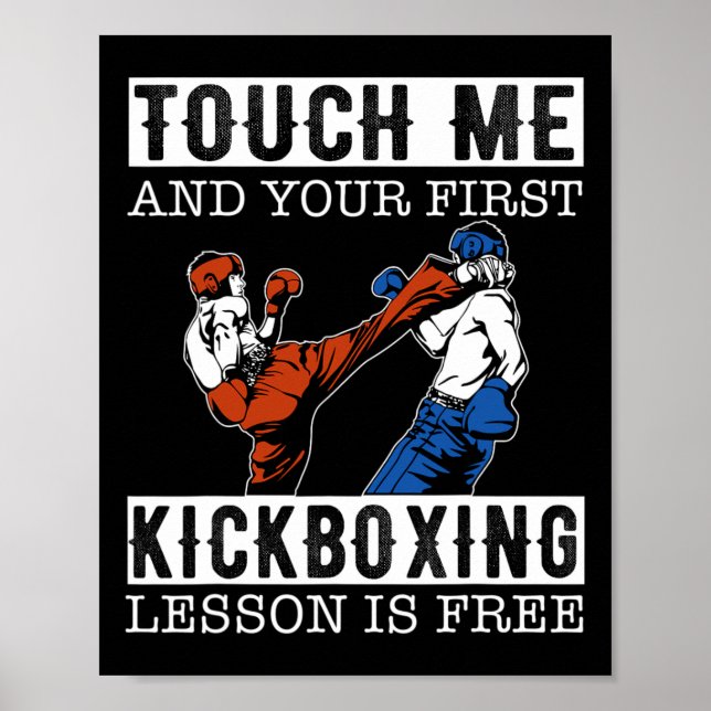 Poster Toque em Mim e Sua Primeira Aula de Kickboxing é G (Frente)