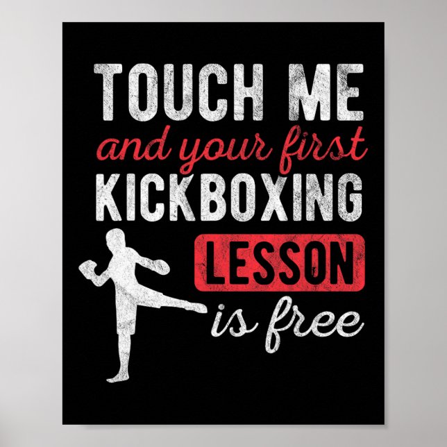 Poster Toque em Mim e Sua Primeira Aula de Kickboxing é G (Frente)