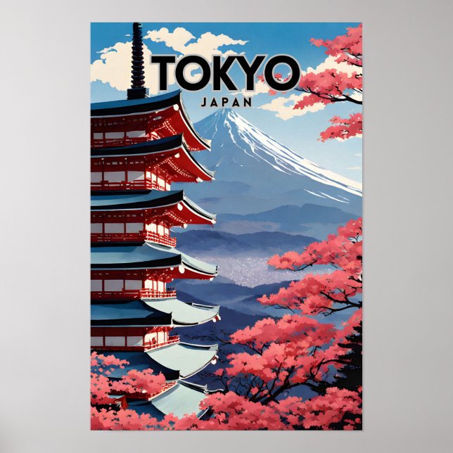 Poster Tóquio Japão - Nostalgia (Frente)