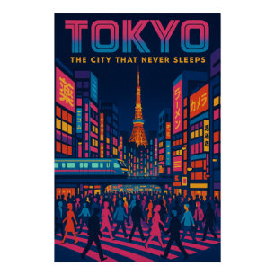 Pôster Tóquio - Neon Metropolis