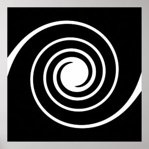 Pôster Torção preto e branco