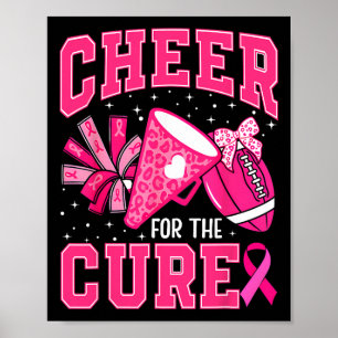Poster Torcendo Para A Cura Onça Torcendo Rosa Footll Mul