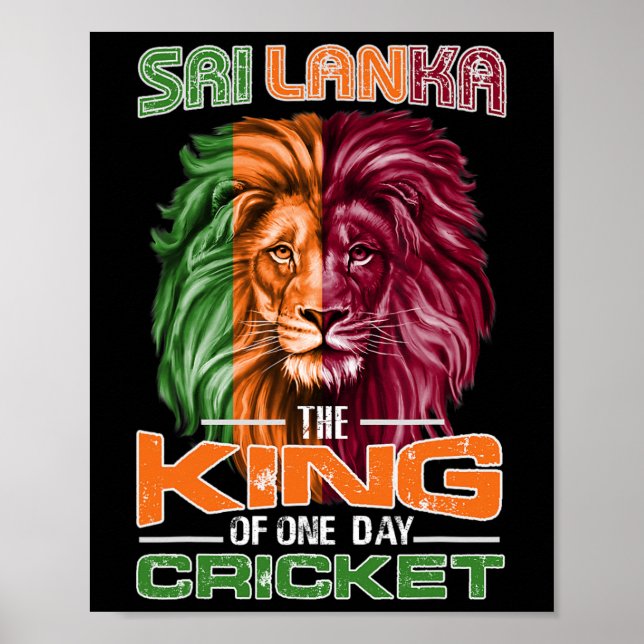 Poster Torcida de Críquete do Sri Lanka e Apoiadores' Sri (Frente)
