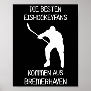 Poster Torcida de hóquei no gelo de Bremerhaven