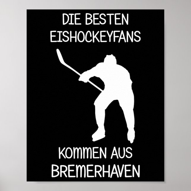 Poster Torcida de hóquei no gelo de Bremerhaven (Frente)
