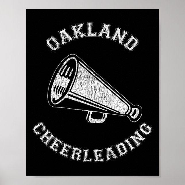 Poster Torcida de Oakland Angustiado Retro 90's Líder de  (Frente)
