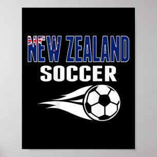Poster Torcida Neozelandesa Jersey Apoia a Nova Zelândia