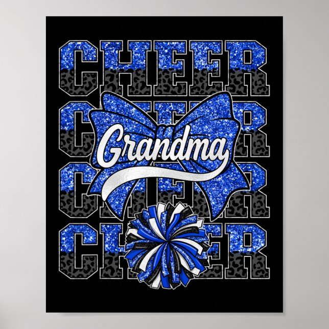 Poster Torcida Vó Avó Arco Esporte Cheerleader Chefe de T (Frente)