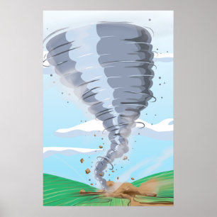 Poster Tornado do furacão