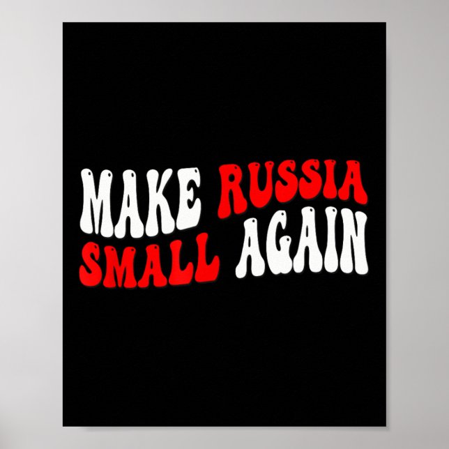 Poster Tornar a Rússia Pequena Novamente (Frente)