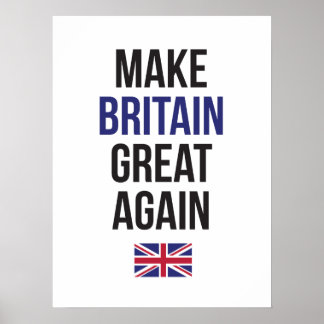 Poster Tornar o Excelente Britânico Novamente a Primeira 