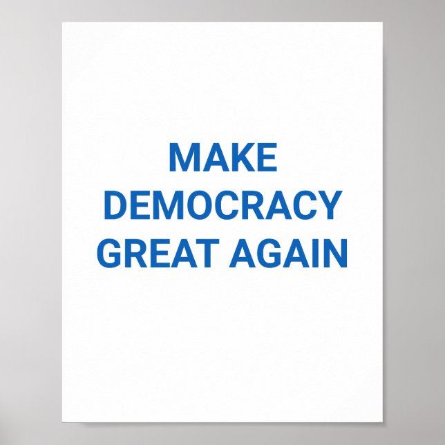 Poster Tornar o Excelente da Democracia novamente (Frente)