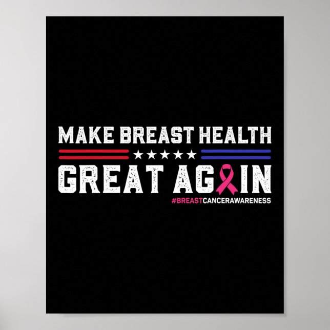 Poster Tornar O Excelente De Saúde Da Mama Novamente Engr (Frente)
