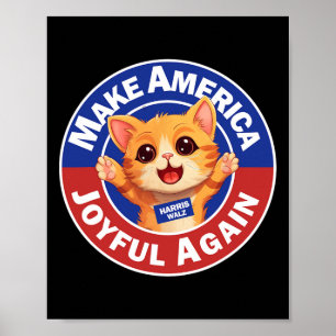 Poster Torne a América alegre de novo Harris 2024 Lady Ga