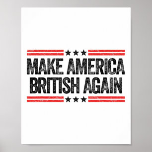 Poster Torne a América Britânica Novamente Engraçado Patr