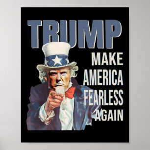Poster Torne a América Intrépida Novamente Pro Trump Repu