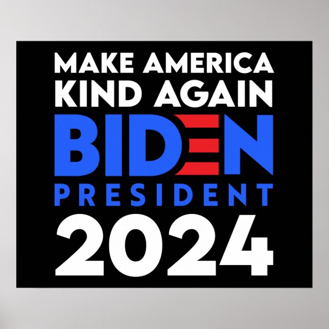 Poster Torne a América mais uma vez Biden Presidente 2024 (Frente)