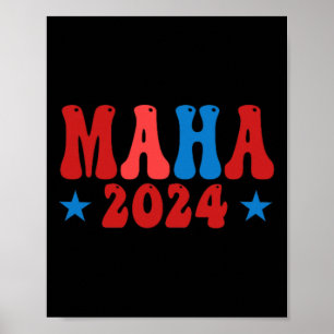 Poster Torne a América saudável Maha Pro-trump 2024 Conse