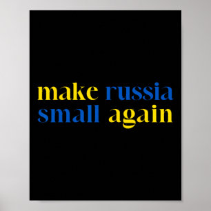Poster Torne a Rússia Pequena Novamente Cor da Bandeira d