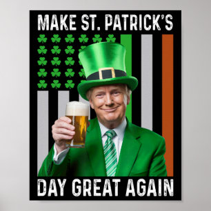 Poster Torne Engraçado o Excelente do Dia de São Patrício
