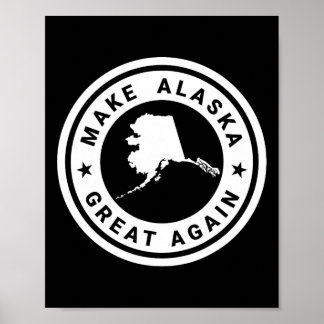 Poster Torne o Alasca Grande Novamente Engraçado Único Tr